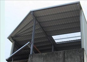 台中鐵皮王專業H型鋼鐵皮屋3D設計